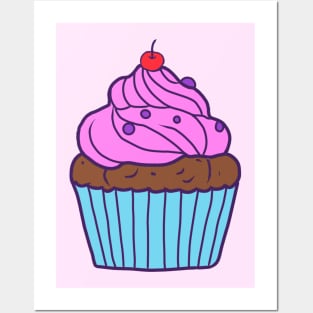 Cute Cupcake Design Posters and Art